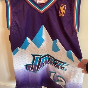Hardwood Classics John Stockton Utah Bass Jersey Size L - Like New